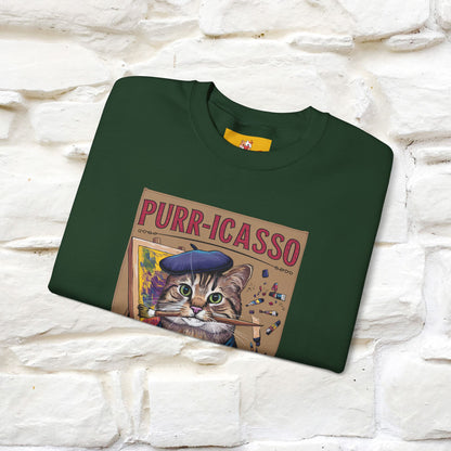 "Purr-icasso.'' |Cat Sweatshirt | Nunu&Miao Studio