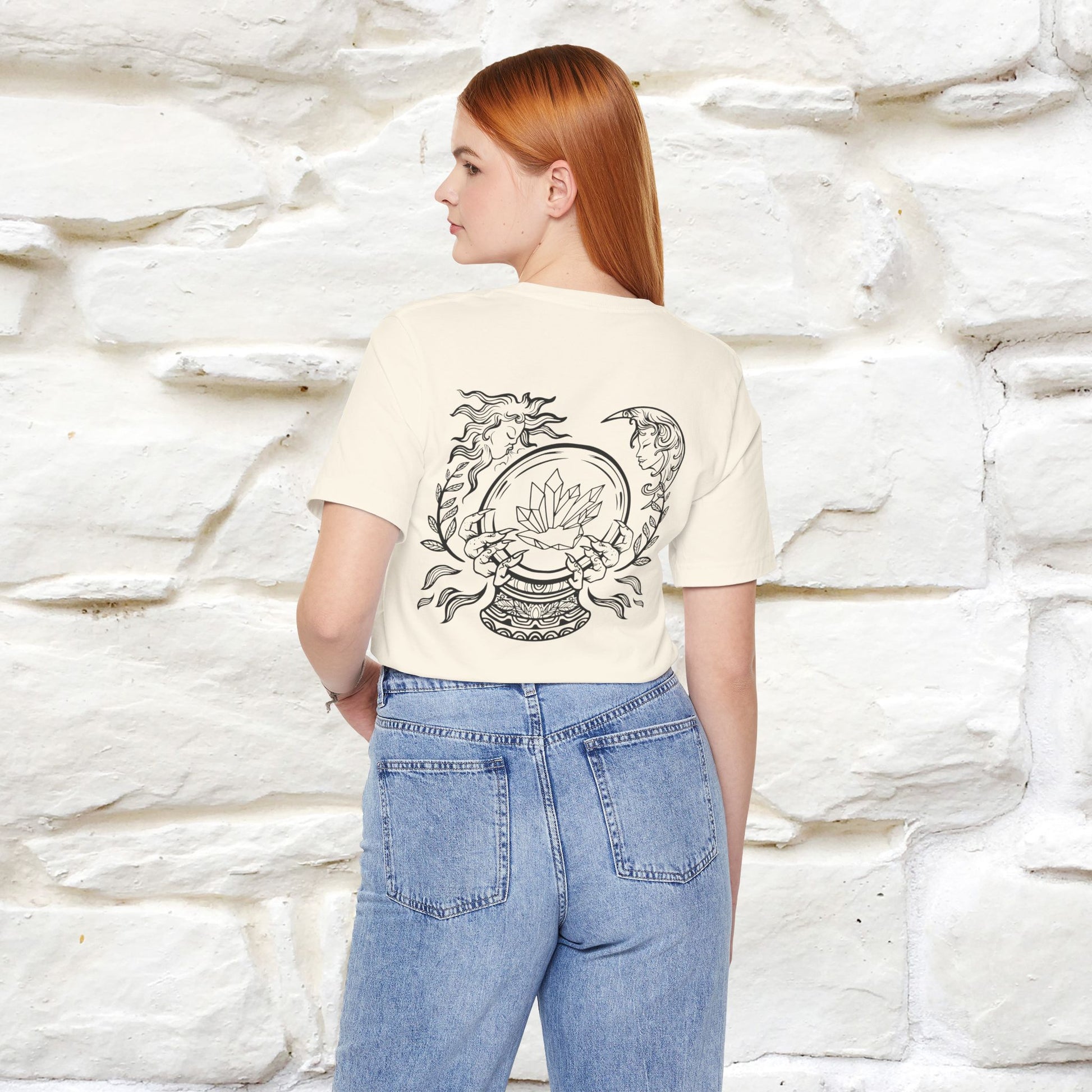 ''The Cristal'' Cat T-Shirt Front and Back Design | Nunu&Miao Studio - Nunu&Miao Studio