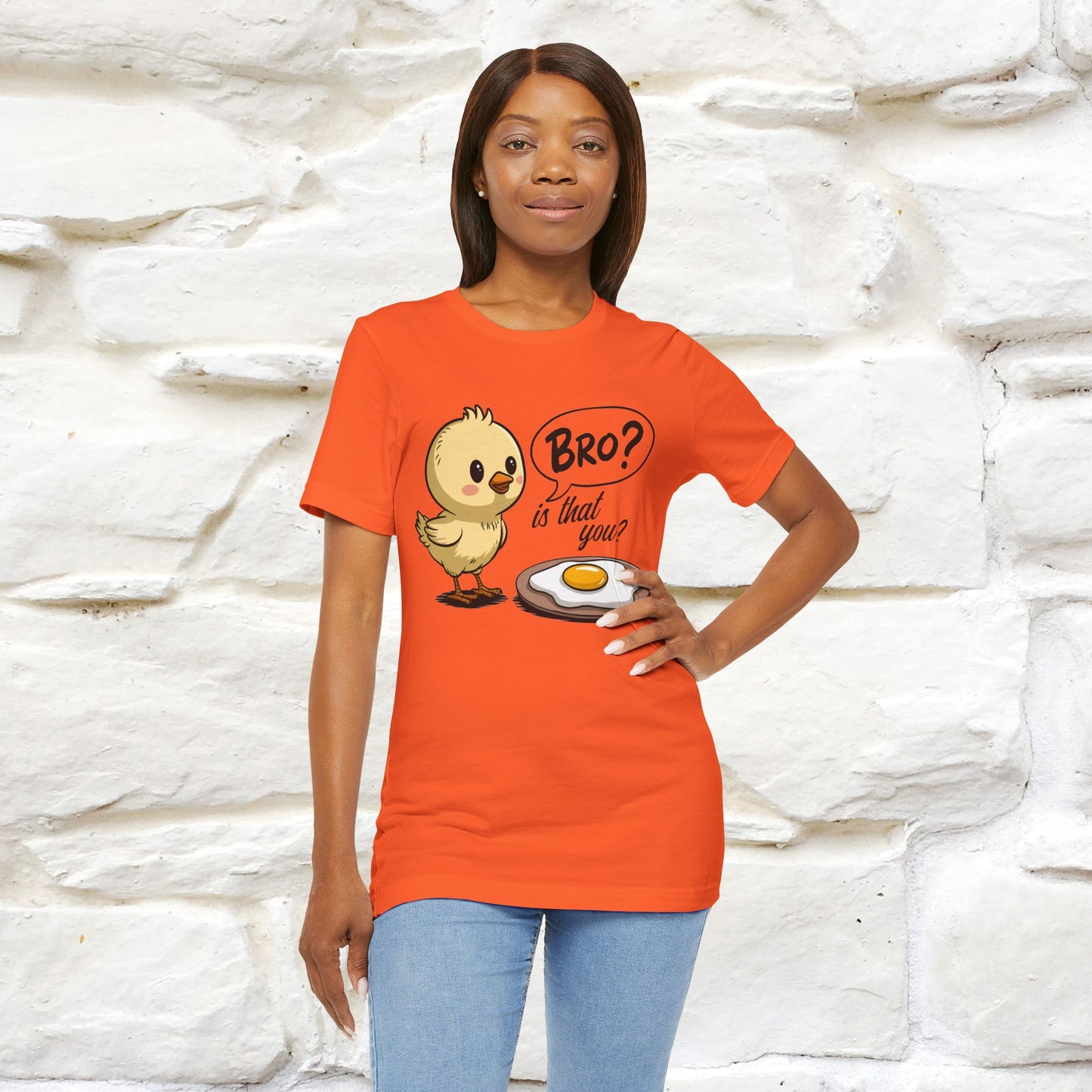"Bro Is That You?" Funny Chicken T-shirt |Nunu&Miao Studio - Nunu&Miao Studio