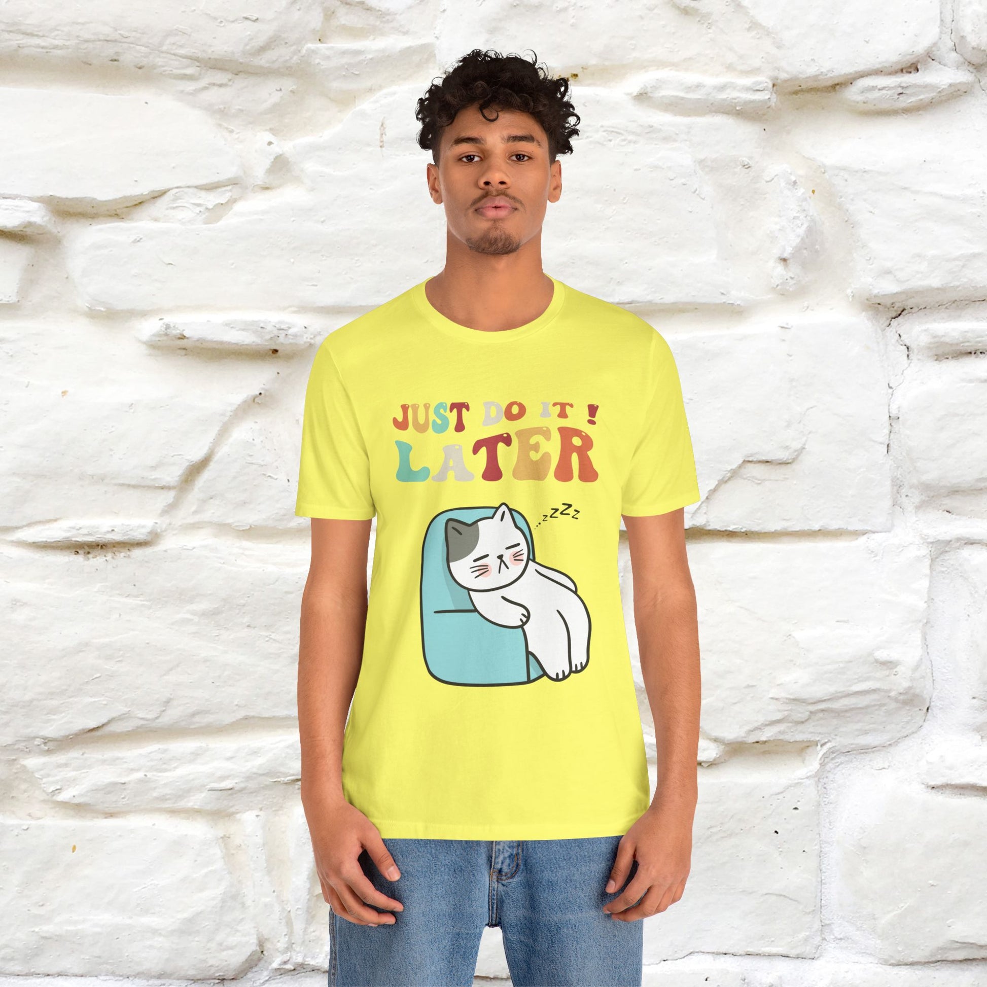 "Just Do It Later" Cat T-shirt |Nunu&Miao Studio - Nunu&Miao Studio