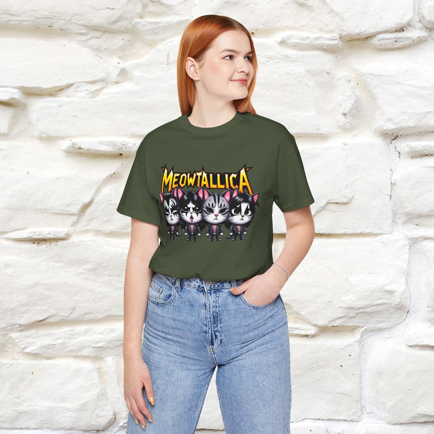 Meowtallica T-Shirt | Rock-Inspired Cat Tee| Nunu&Miao Studio - Nunu&Miao Studio