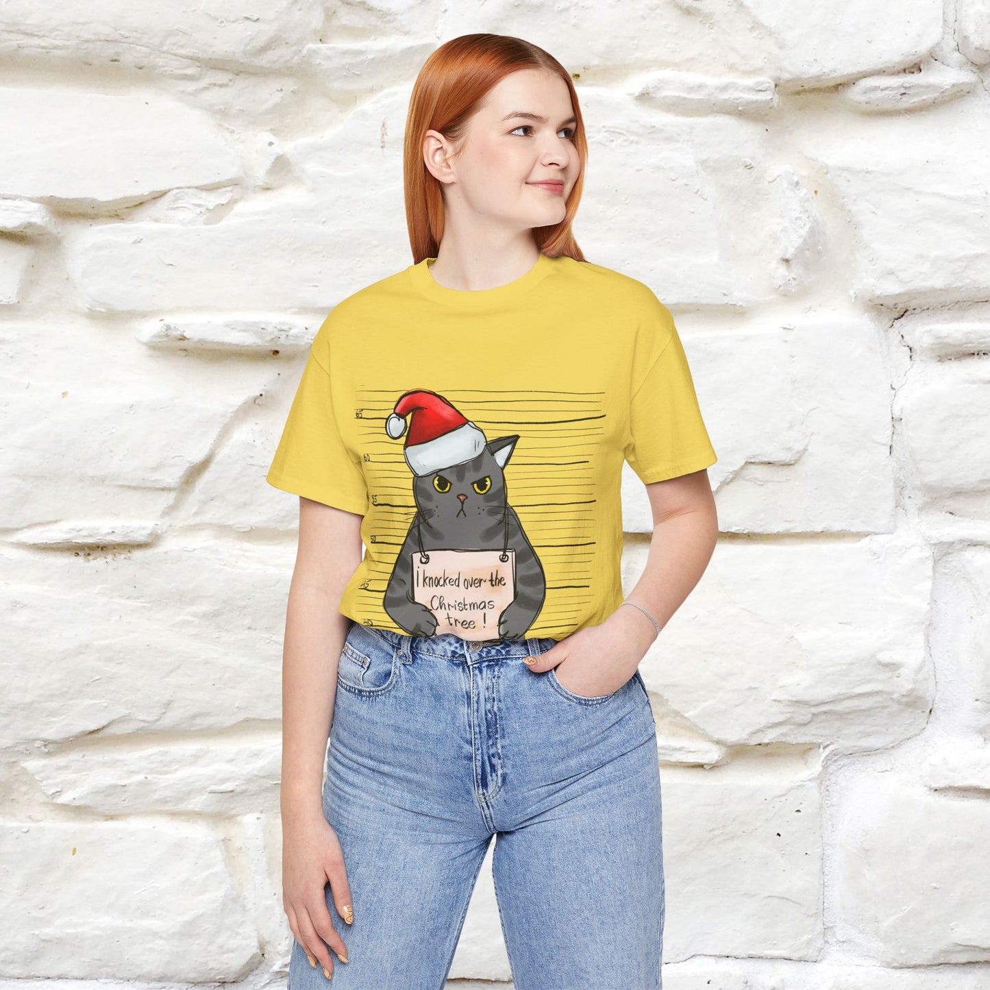 "I Knocked Over The Christmas Tree " |Funny Cat T-Shirt | Nunu&Miao Studio