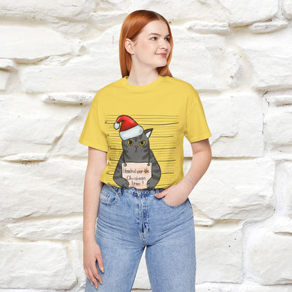 "I Knocked Over The Christmas Tree " |Funny Cat T-Shirt | Nunu&Miao Studio