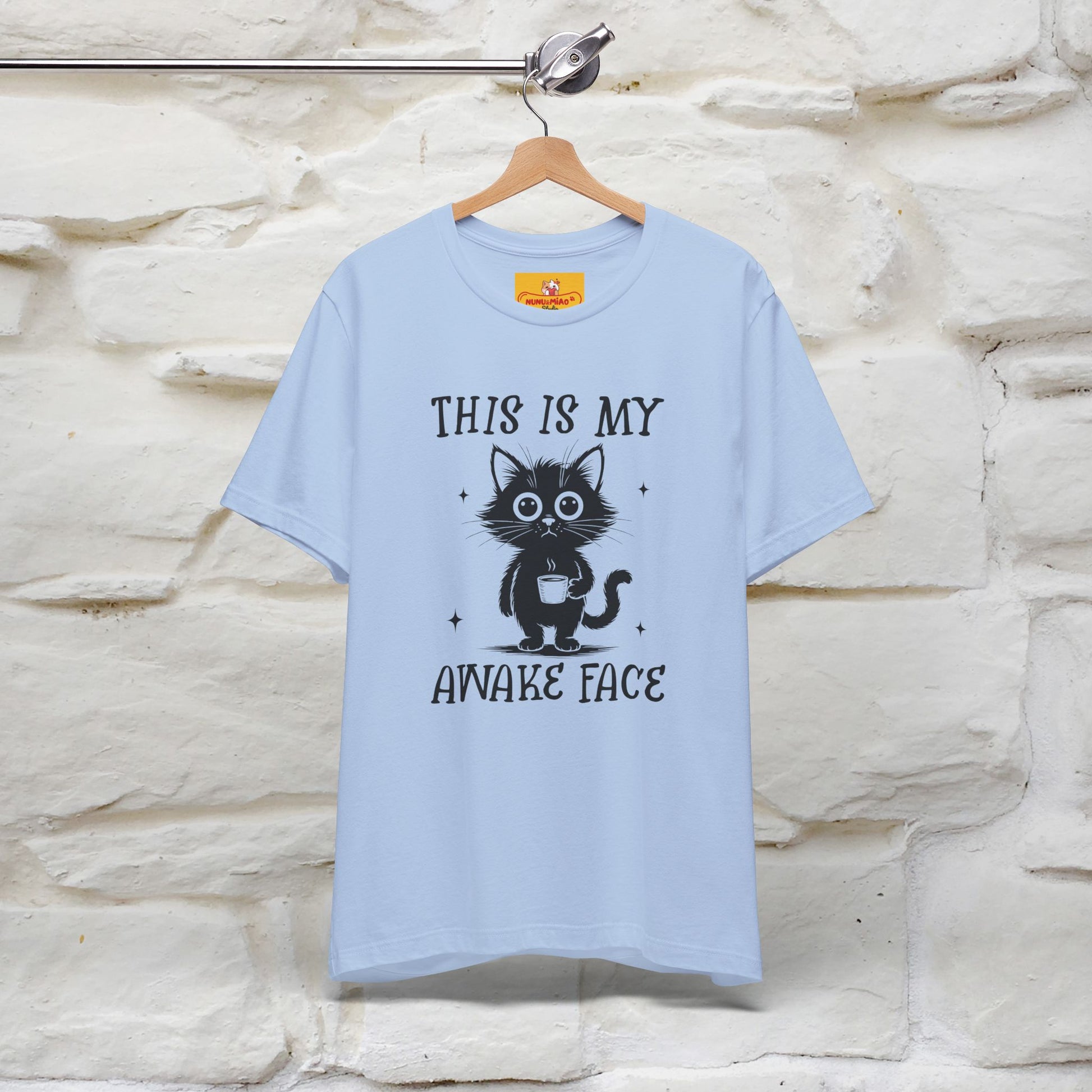 "This is My Awake Face" Cat T-Shirt | Funny Design | Nunu&Miao Studio - Nunu&Miao Studio