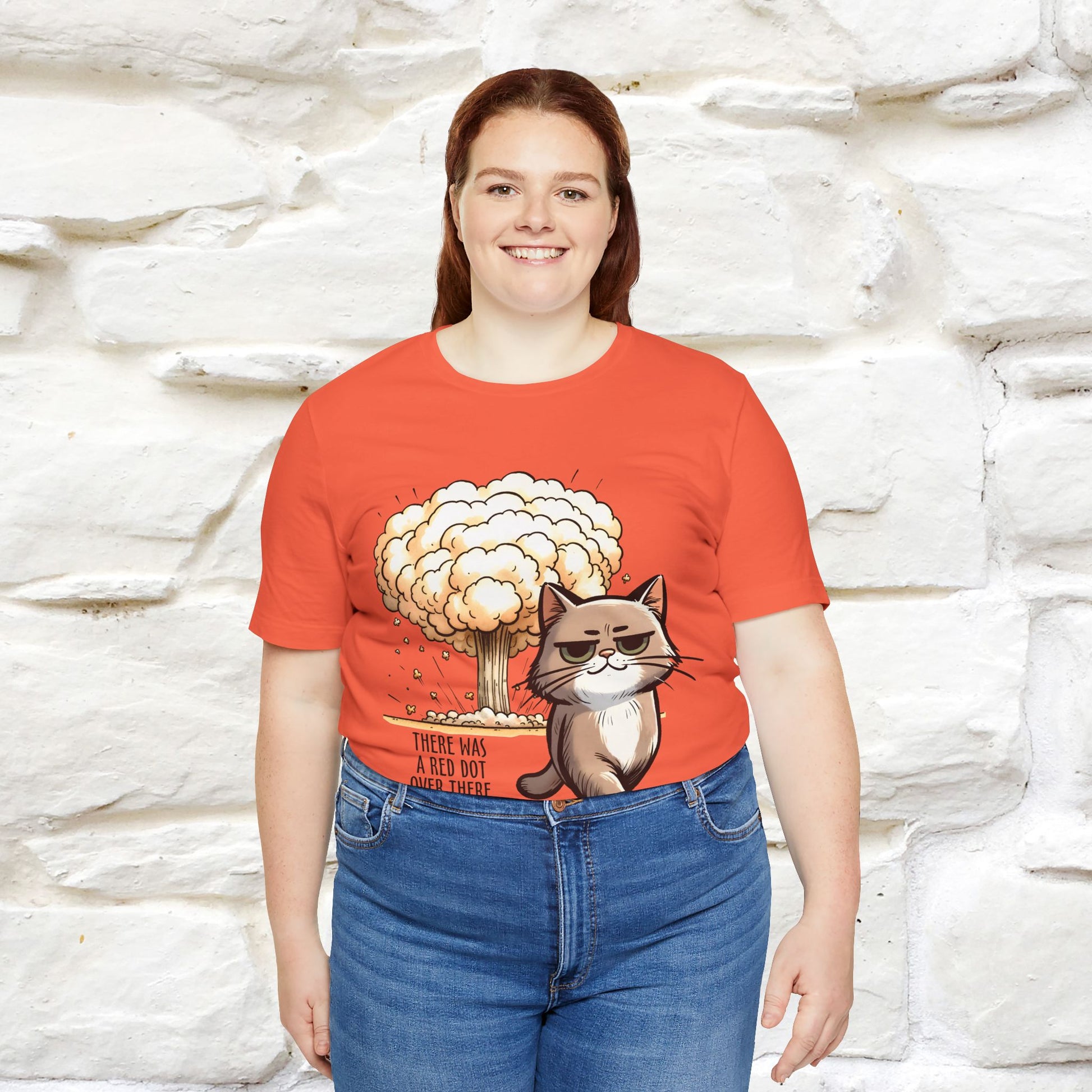 ''The Red Dot Chase'' Funny Cat T-Shirt | Nunu&Miao Studio - Nunu&Miao Studio