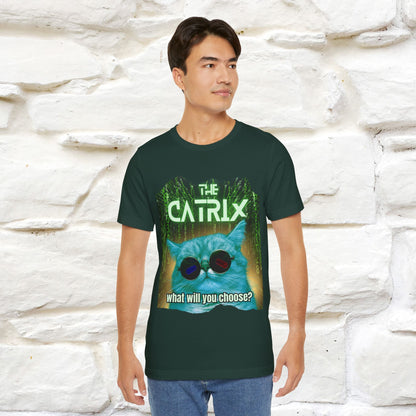 ''The Catrix: What Will You Choose?'' Cat T-Shirt | Nunu&Miao Studio - Nunu&Miao Studio