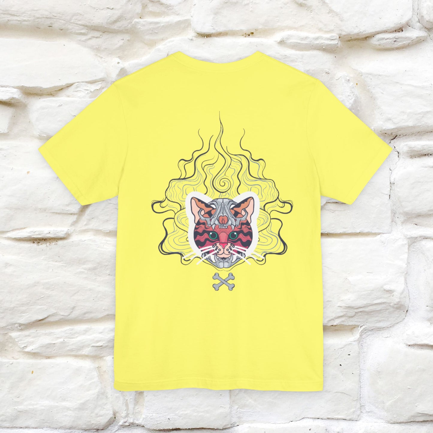 ''Air Fire Cat'' | Cat T-Shirt Front and Back Design | Nunu&Miao Studio - Nunu&Miao Studio
