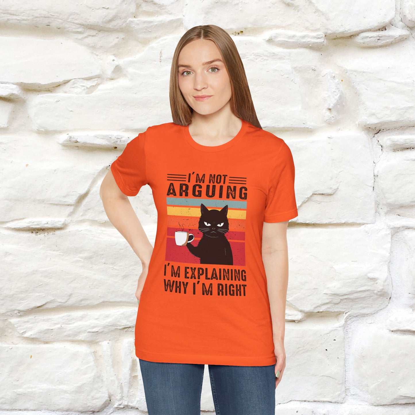 I’m Not Arguing, I’m Explaining Why I’m Right Cat T-Shirt  Nunu&Miao Studio - Nunu&Miao Studio
