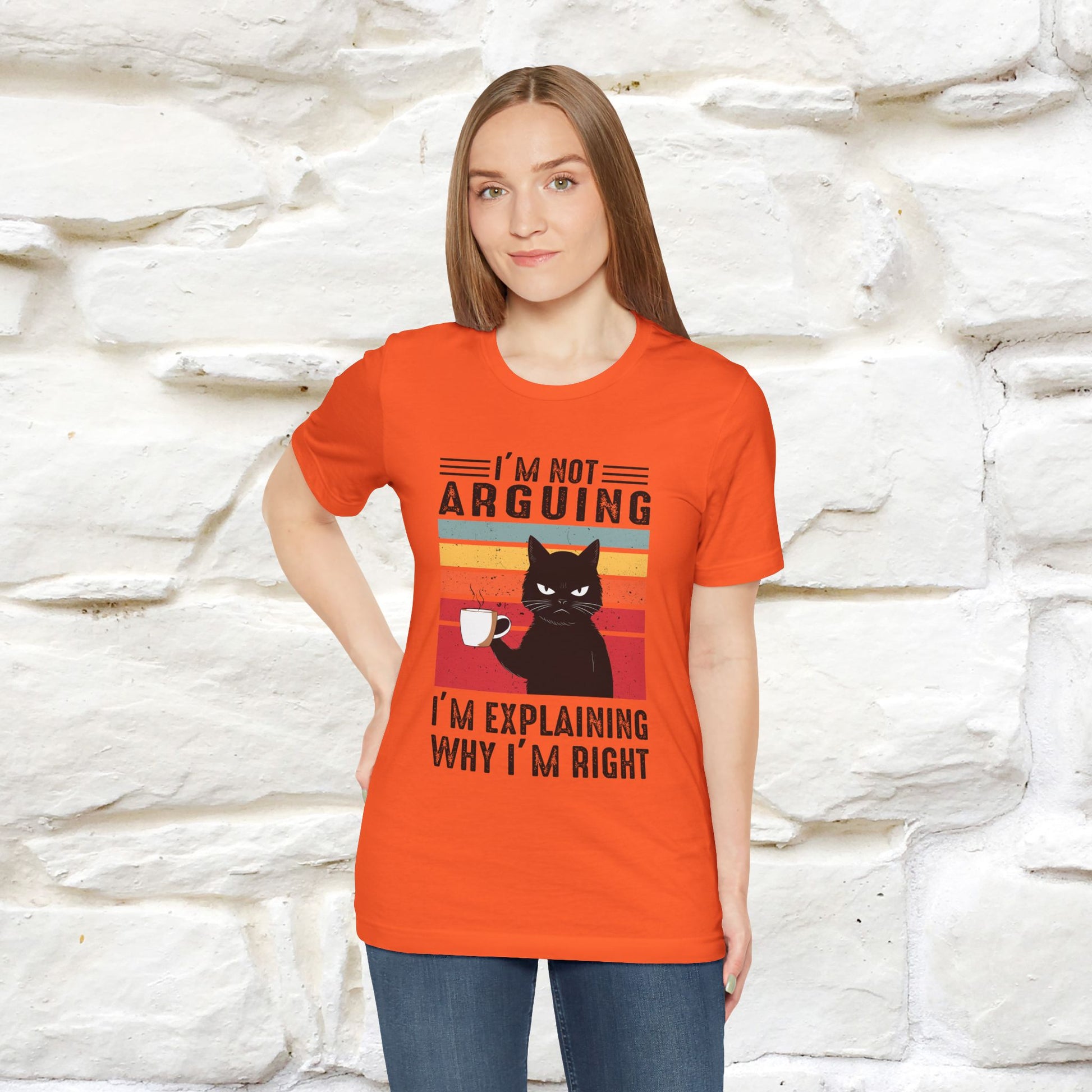I’m Not Arguing, I’m Explaining Why I’m Right Cat T-Shirt  Nunu&Miao Studio - Nunu&Miao Studio