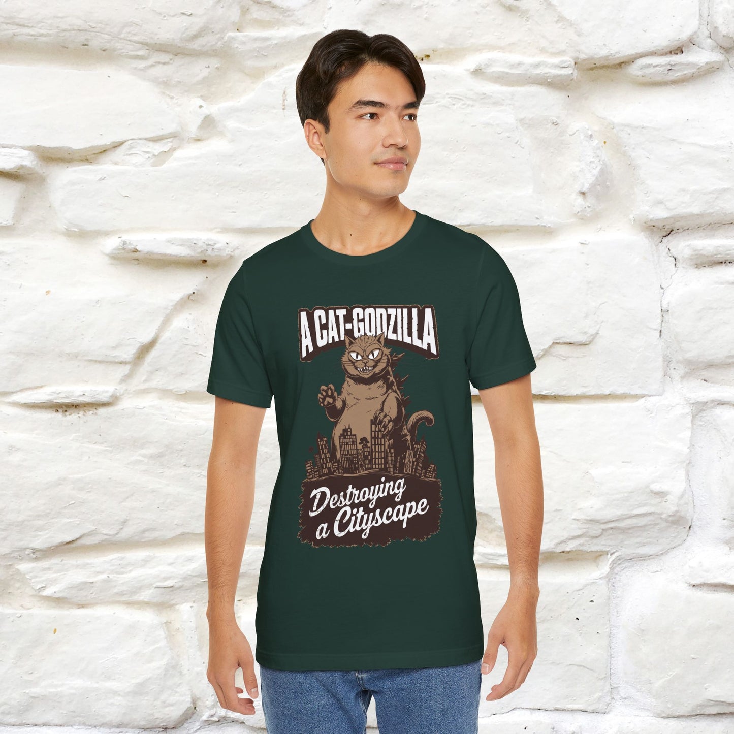 ''A Cat-Godzilla ''| CatT-Shirt | Nunu&Miao Studio - Nunu&Miao Studio
