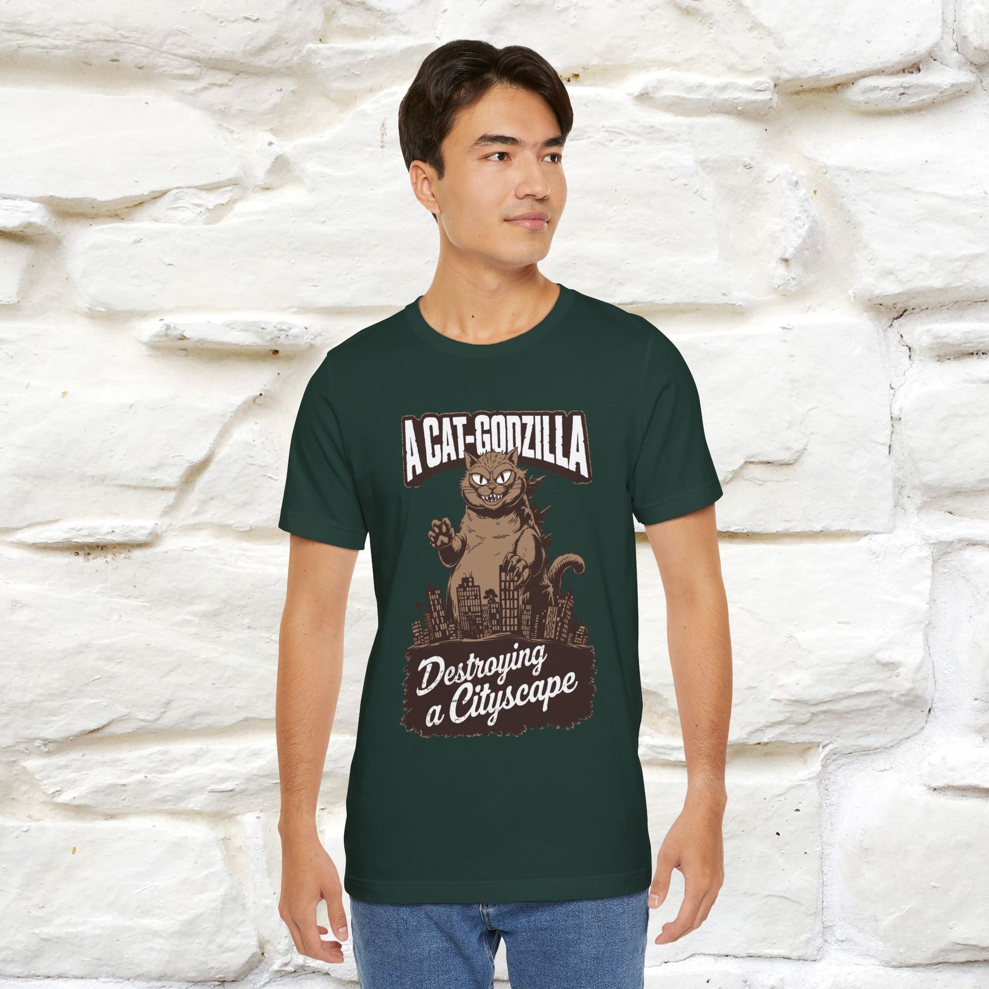 ''A Cat-Godzilla ''| CatT-Shirt | Nunu&Miao Studio - Nunu&Miao Studio