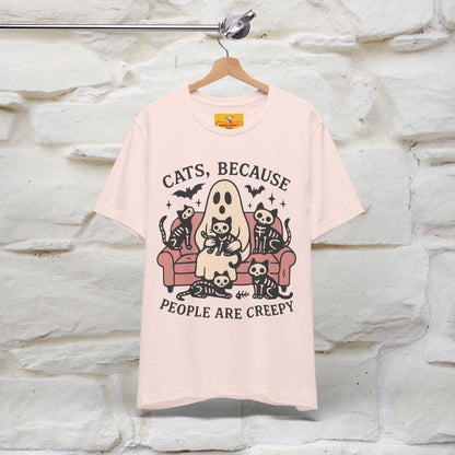 "Cat Because People Are Creepy" Halloween Cat T-shirt |Nunu&Miao Studio - Nunu&Miao Studio