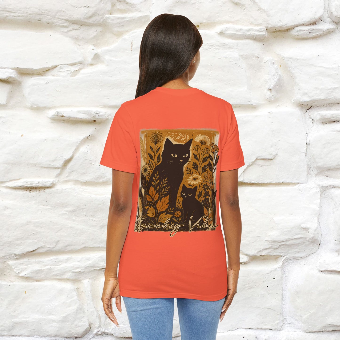 "Spooky Vibes" Cat T-shirt |Nunu&Miao Studio - Nunu&Miao Studio