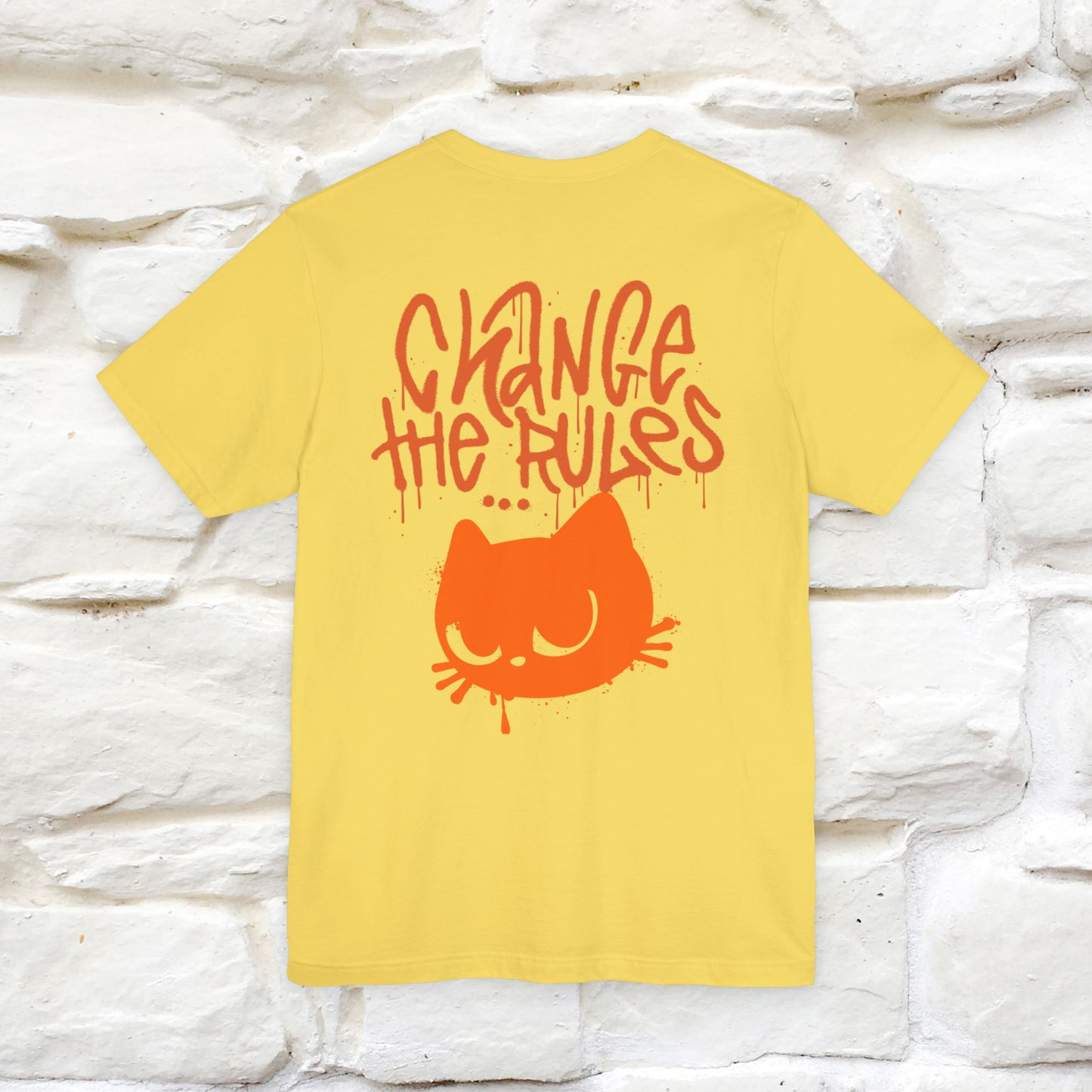 ''Change The Rules'' - Cat T-shirt -Nunu&Miao Studio - Nunu&Miao Studio