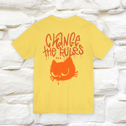 ''Change The Rules'' - Cat T-shirt -Nunu&Miao Studio - Nunu&Miao Studio