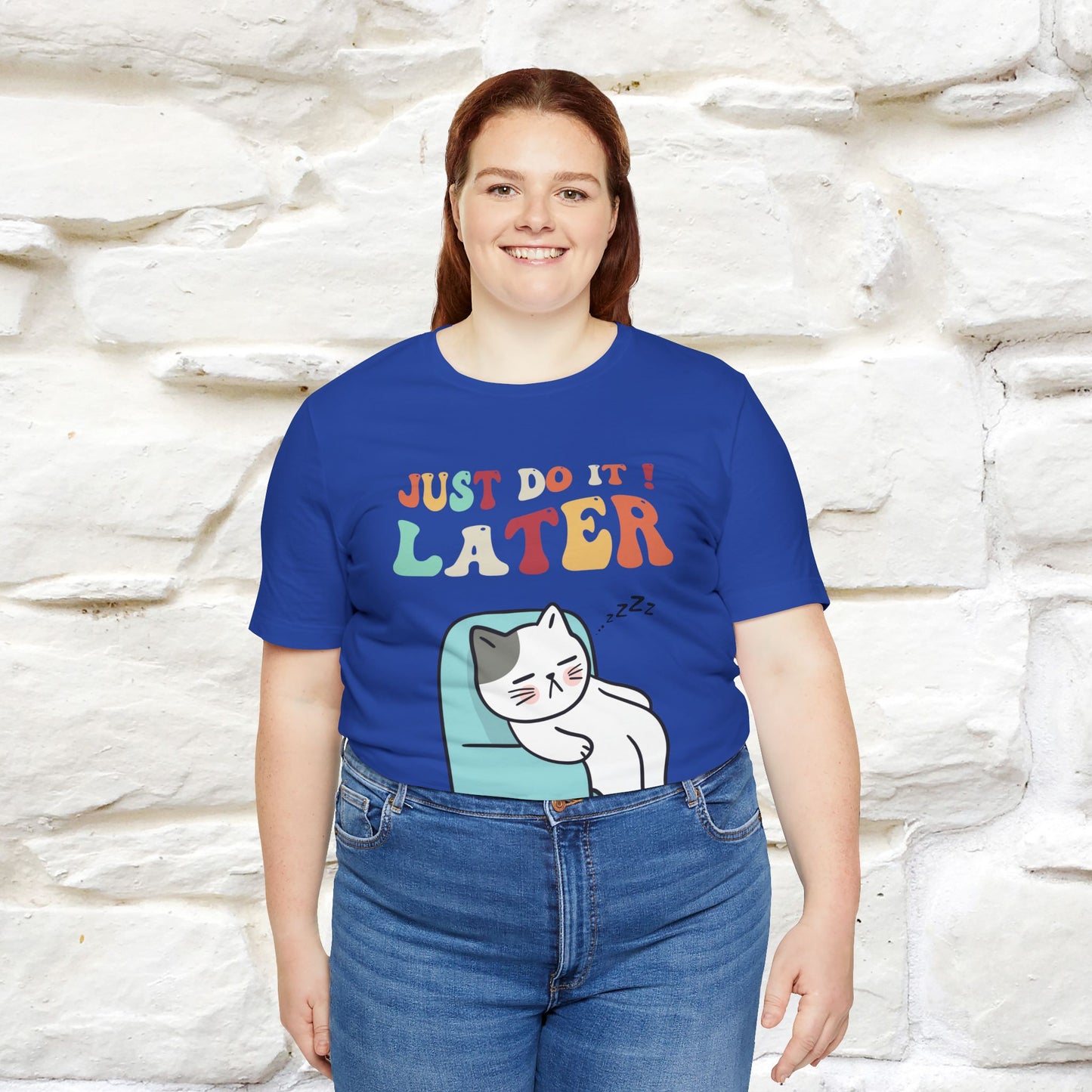 "Just Do It Later" Cat T-shirt |Nunu&Miao Studio - Nunu&Miao Studio