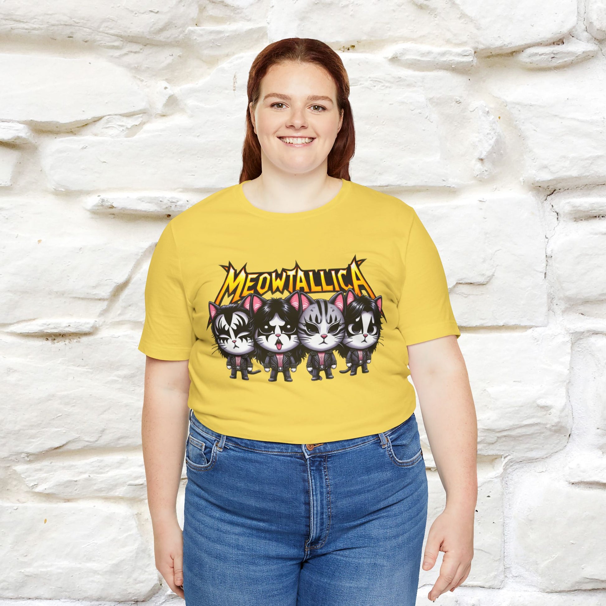 Meowtallica T-Shirt | Rock-Inspired Cat Tee| Nunu&Miao Studio - Nunu&Miao Studio