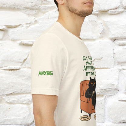 "All Guest Must Be Approved By The Cat - NO,MAYBE" Cat T-shirt |Nunu&Miao Studio