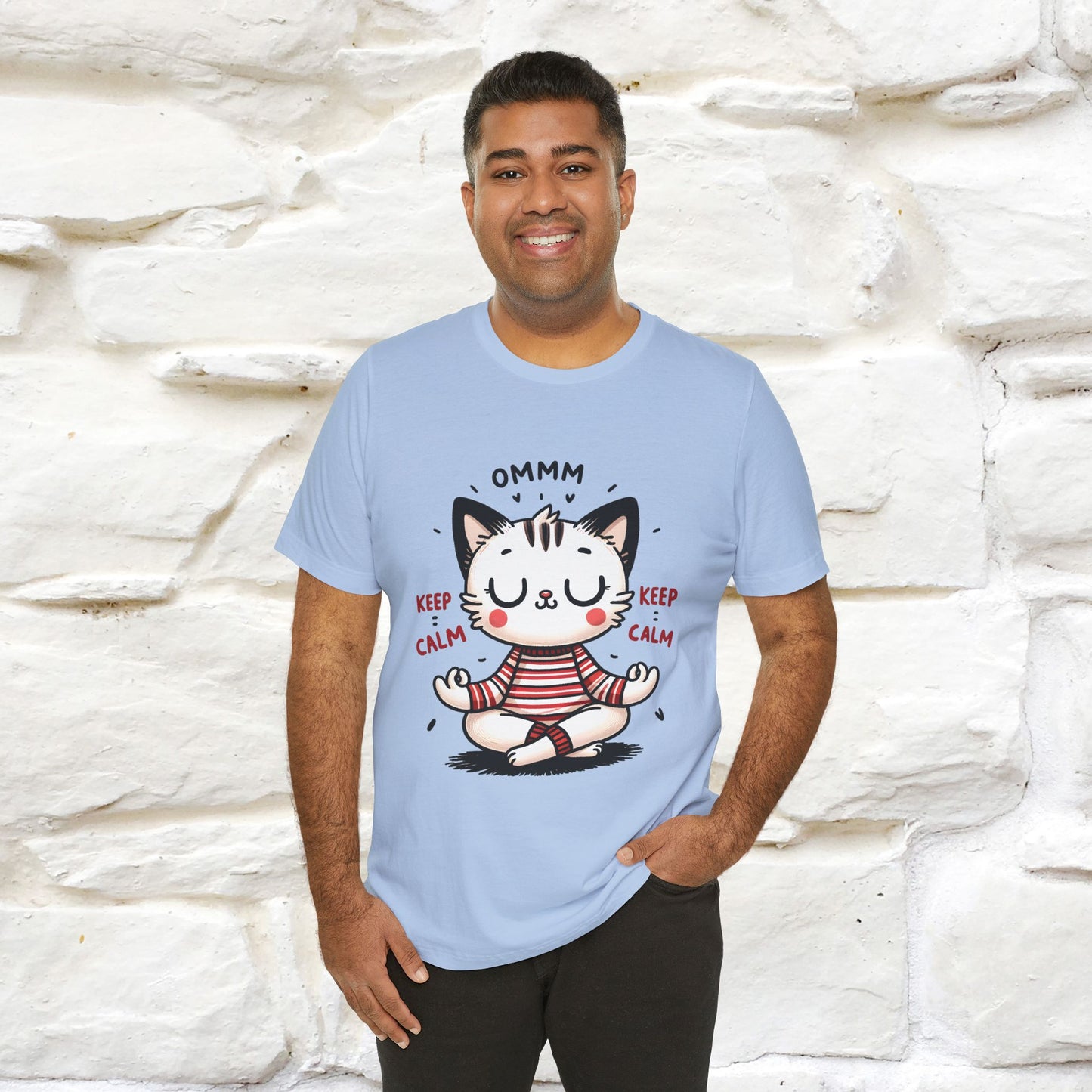 Ommm, Keep Calm | Relaxed Cat Shirt for Men & Women | 100% Cotton* - Nunu&Miao Studio