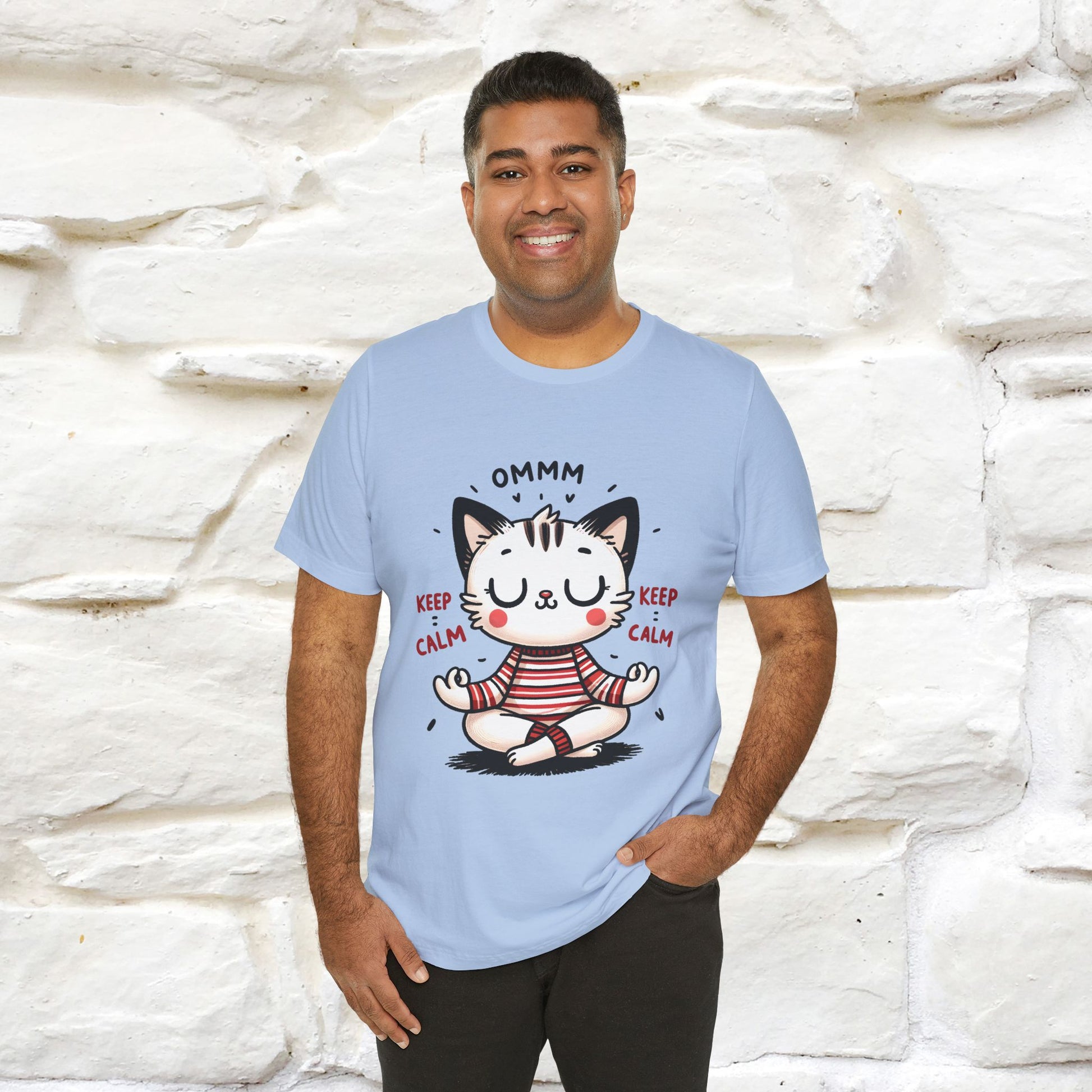 Ommm, Keep Calm | Relaxed Cat Shirt for Men & Women | 100% Cotton* - Nunu&Miao Studio