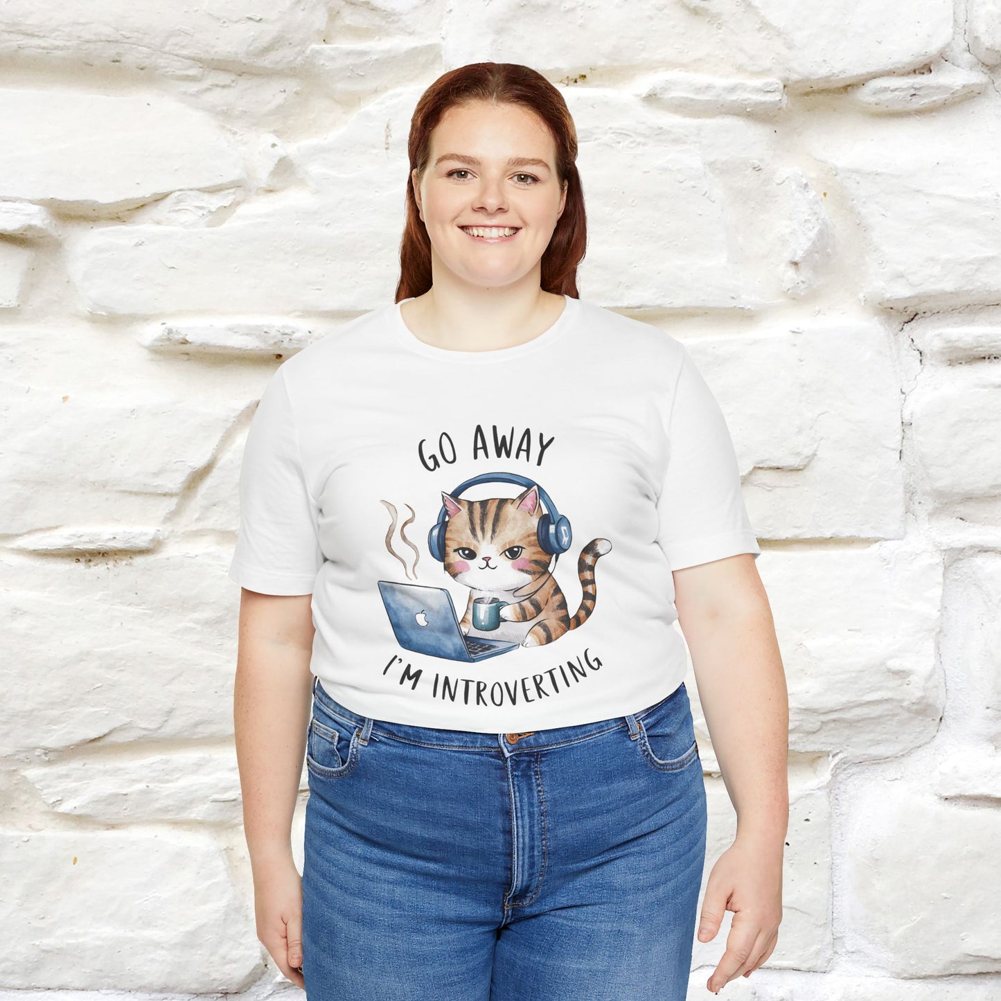 ''Go Away, I’m Introverting'' | Cat T-Shirt | Nunu&Miao Studio - Nunu&Miao Studio