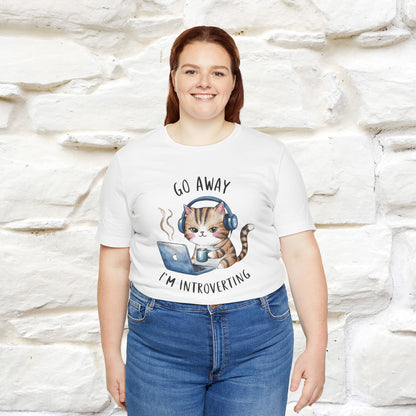 ''Go Away, I’m Introverting'' | Cat T-Shirt | Nunu&Miao Studio - Nunu&Miao Studio