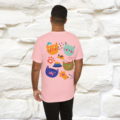 ''The Power Of Meow'' Cat T-Shirt Front and Back Design | Nunu&Miao Studio - Nunu&Miao Studio