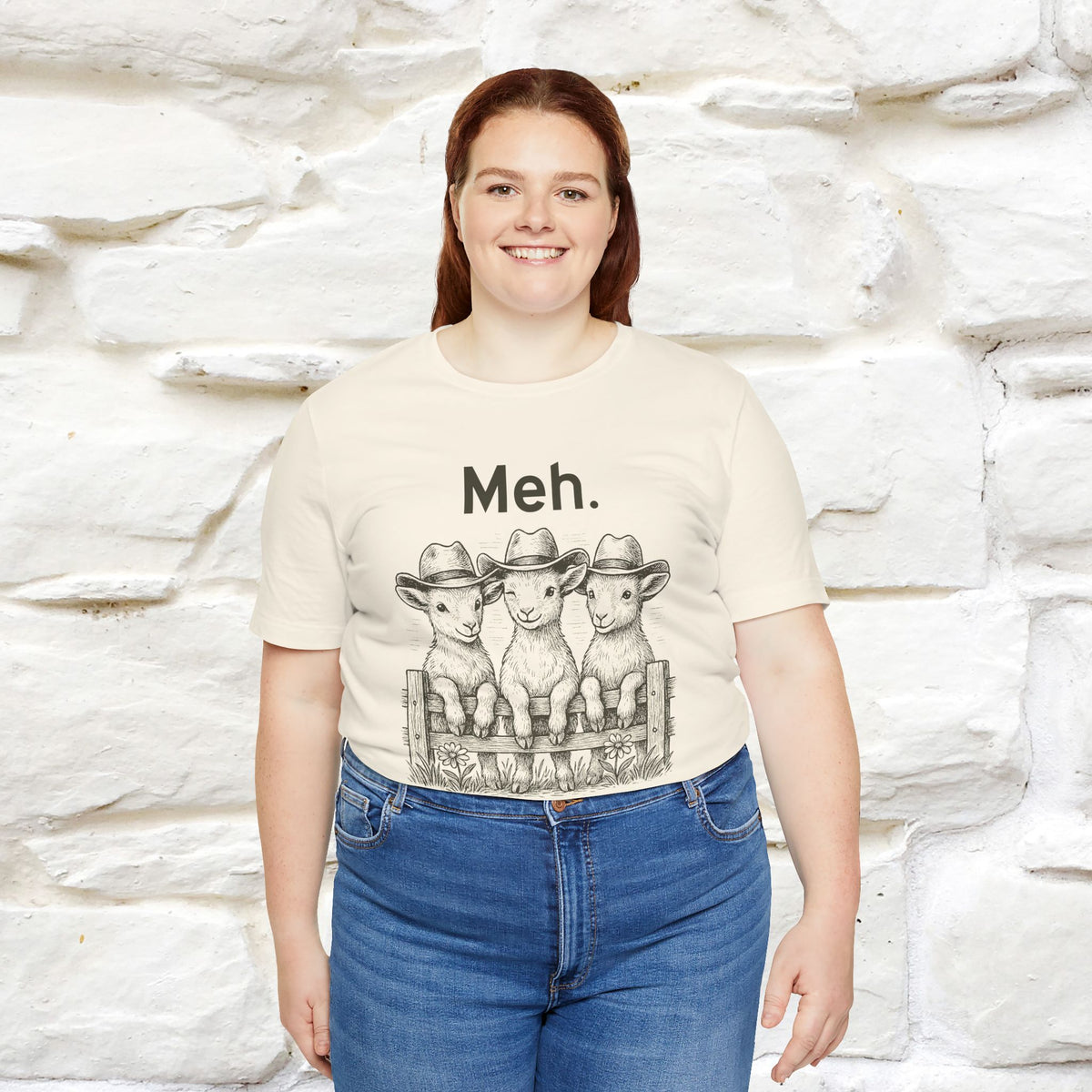 "Meh" Cute T-shirt |Nunu&Miao Studio