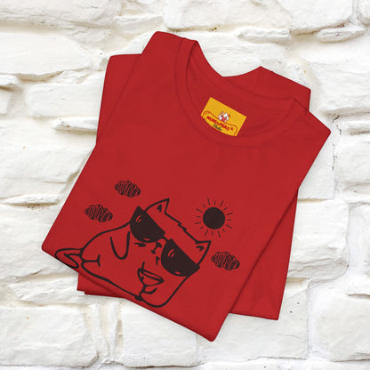 ''Chill Mode on'' Cat T-Shirt Front and Back Design | Nunu&Miao Studio