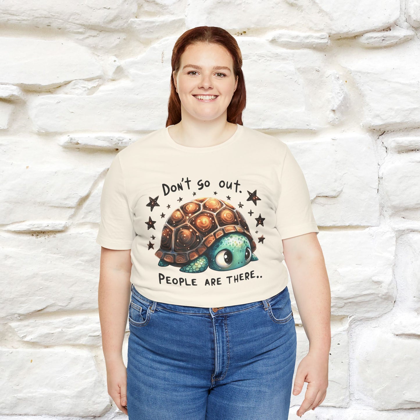 "Don't Go Out ..People Are There." |Funny T-Shirt | Nunu&Miao Studio - Nunu&Miao Studio