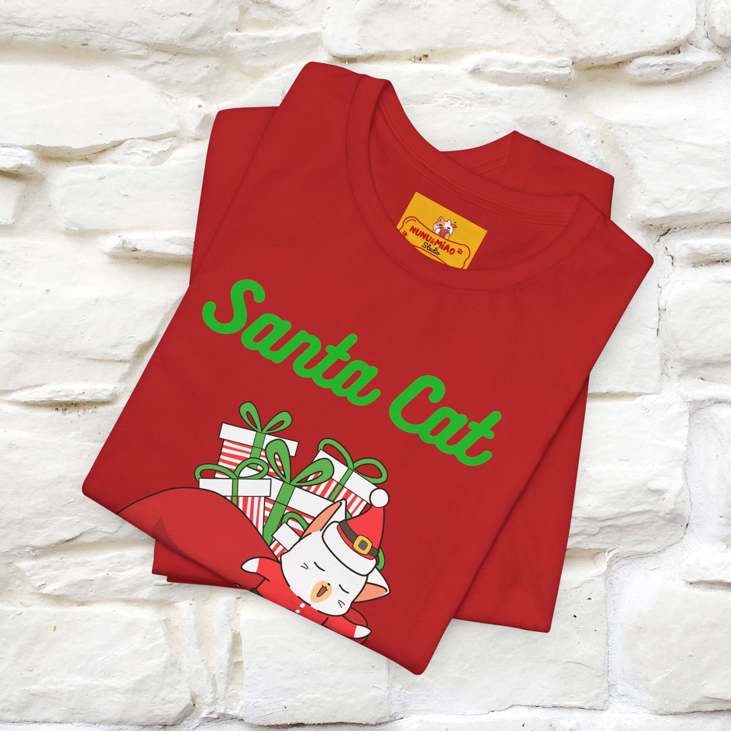 "Funny Santa Cat..." | Cat T-Shirt | Nunu&Miao Studio