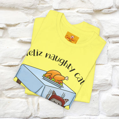 "Feliz Naughty Cat" |Funny Cat T-Shirt | Nunu&Miao Studio
