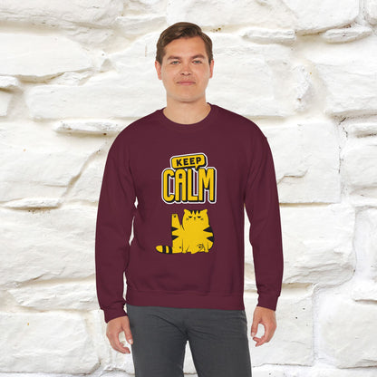 "Keep Calm'' |Cat Sweatshirt | Nunu&Miao Studio