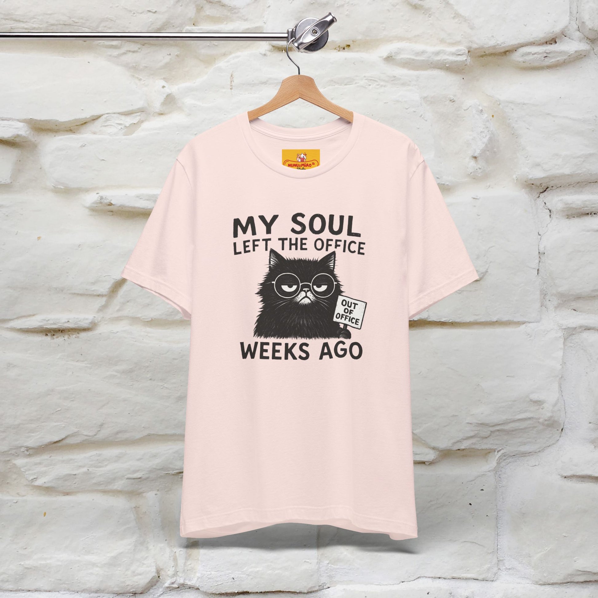"My Soul Left The Office..." |Funny Cat T-Shirt | Nunu&Miao Studio - Nunu&Miao Studio