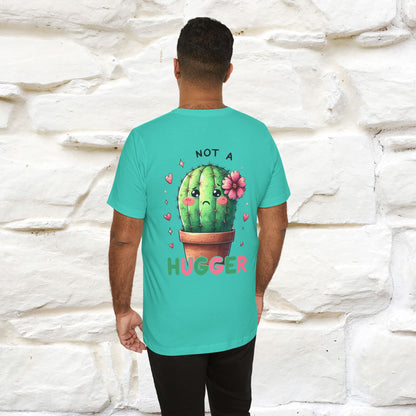 "Not A Hugger" |Funny T-Shirt | Front & Back Design|Nunu&Miao Studio - Nunu&Miao Studio