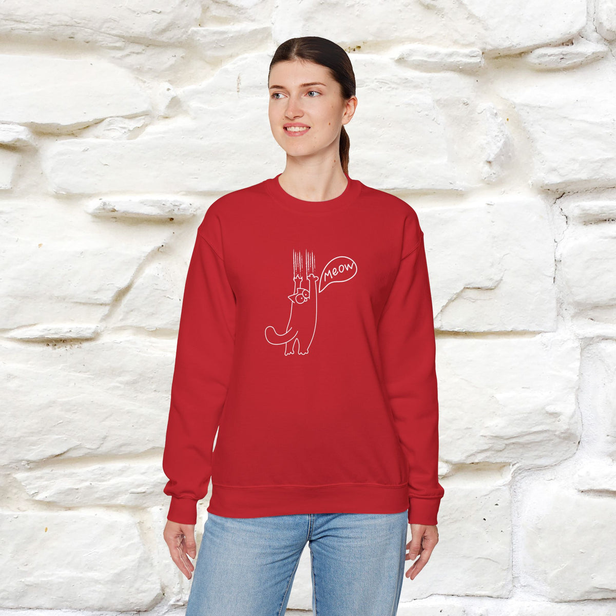 ''Meow.'' |Cat Sweatshirt | Nunu&Miao Studio