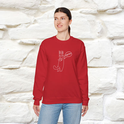 ''Meow.'' |Cat Sweatshirt | Nunu&Miao Studio