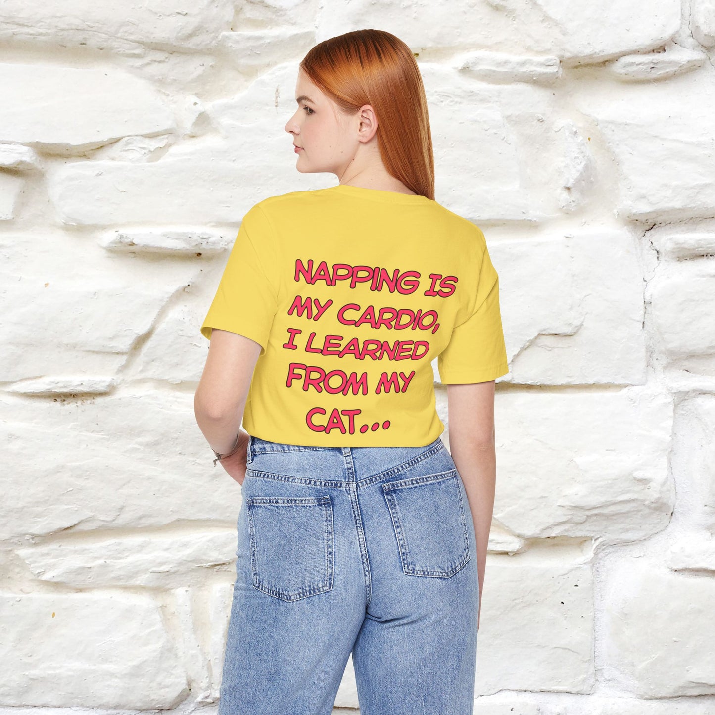 "Napping Is My Cardio, I Learned From My Cat…" Funny Cat T-shirt | Nunu&Miao Studio - Nunu&Miao Studio