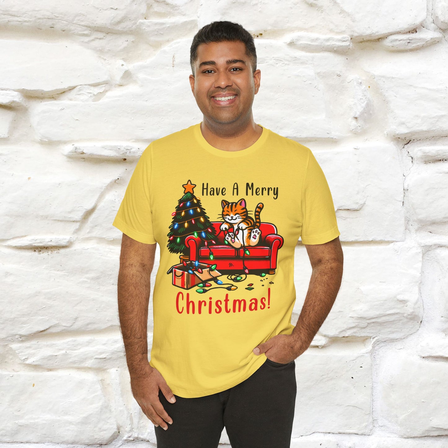 "Have A Merry..." |Funny Cat  T-Shirt | Nunu&Miao Studio