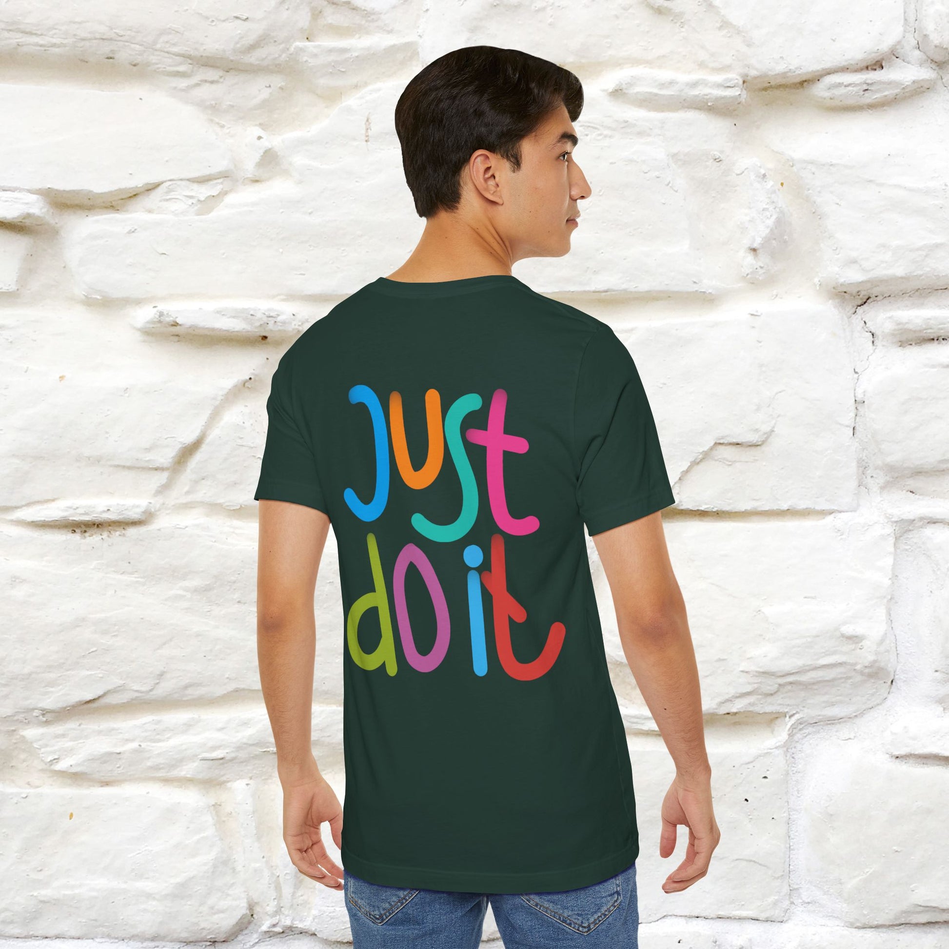 "Yes, Just Do It" Cat T-Shirt| Front & Back Design | Nunu&Miao Studio - Nunu&Miao Studio