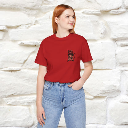 “Cats Rule The World” |Cat T-Shirt | Front & Back Design | Nunu&Miao Studio