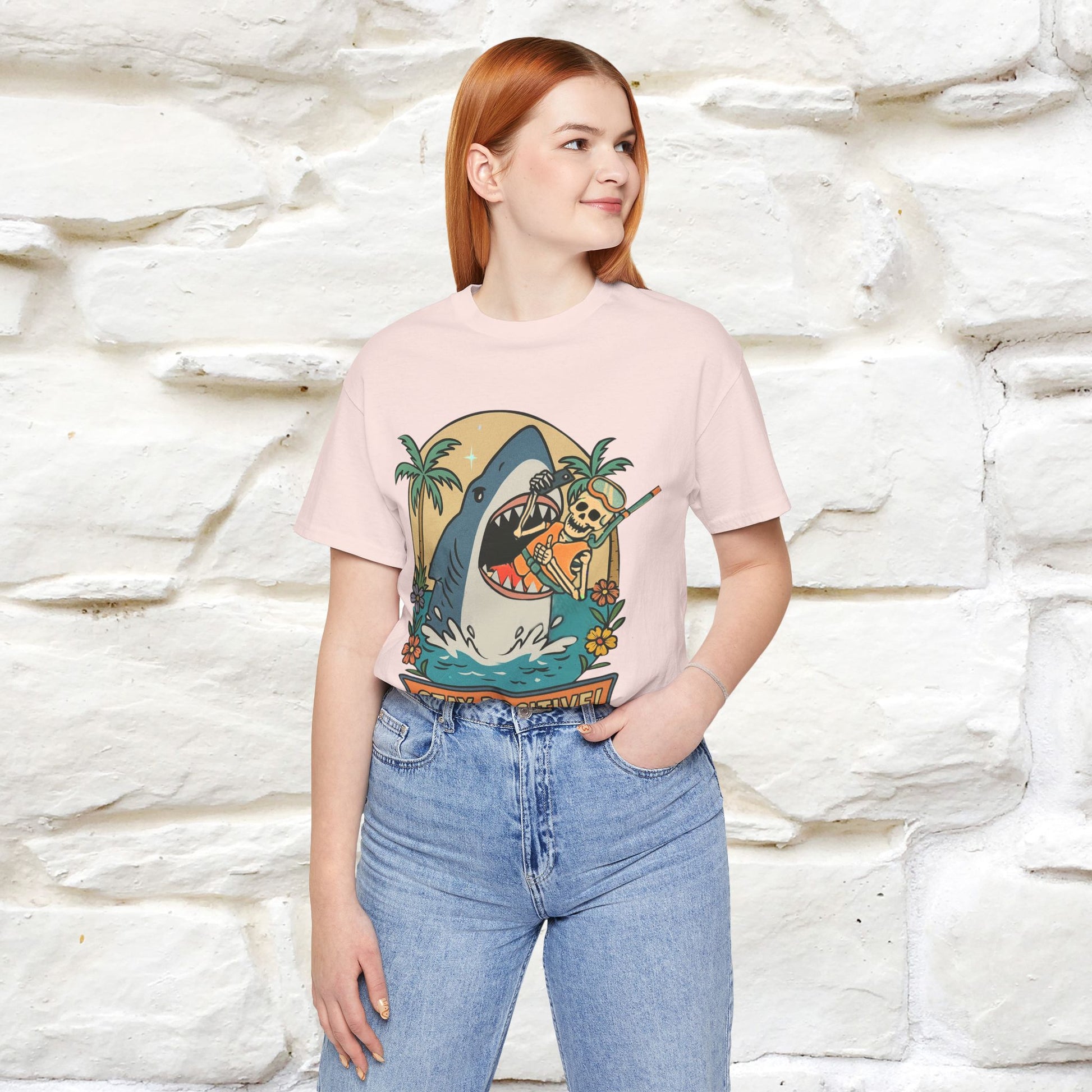 "Stay Positive" Funny T-shirt |Nunu&Miao Studio - Nunu&Miao Studio