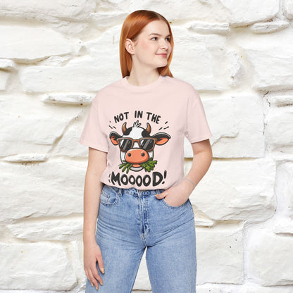 Not In The Moood – Funny Cow Pun T-Shirt | Nunu & Miao Studio - Nunu&Miao Studio