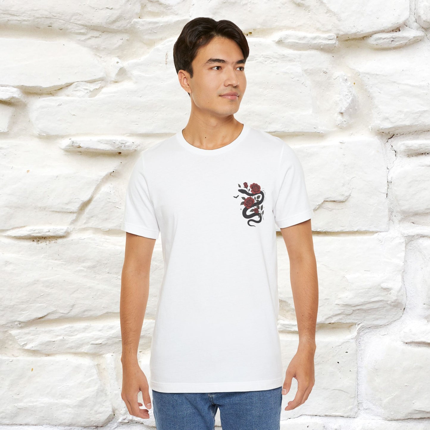 "The Rose and The Snake " Halloween T-shirt |Nunu&Miao Studio - Nunu&Miao Studio