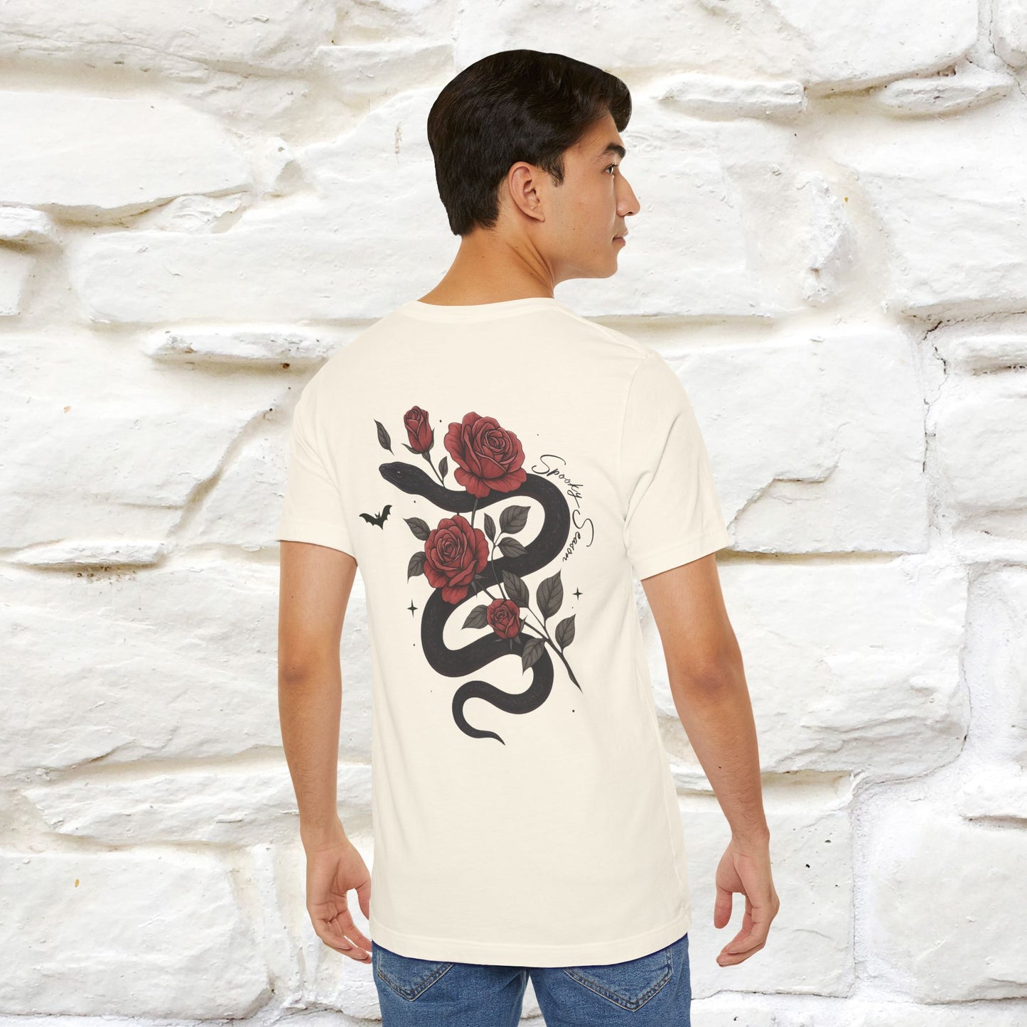 "The Rose and The Snake " Halloween T-shirt |Nunu&Miao Studio - Nunu&Miao Studio