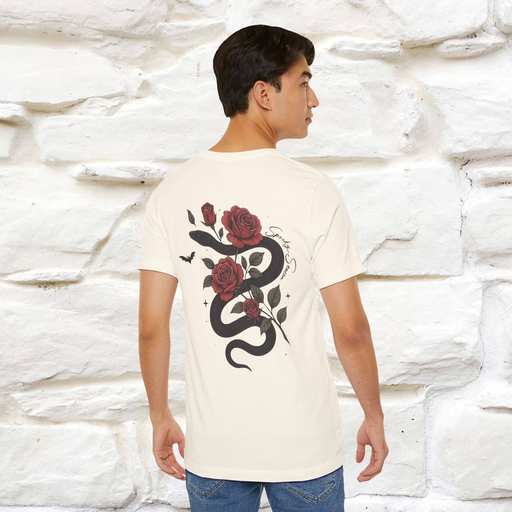 "The Rose and The Snake " Halloween T-shirt |Nunu&Miao Studio - Nunu&Miao Studio
