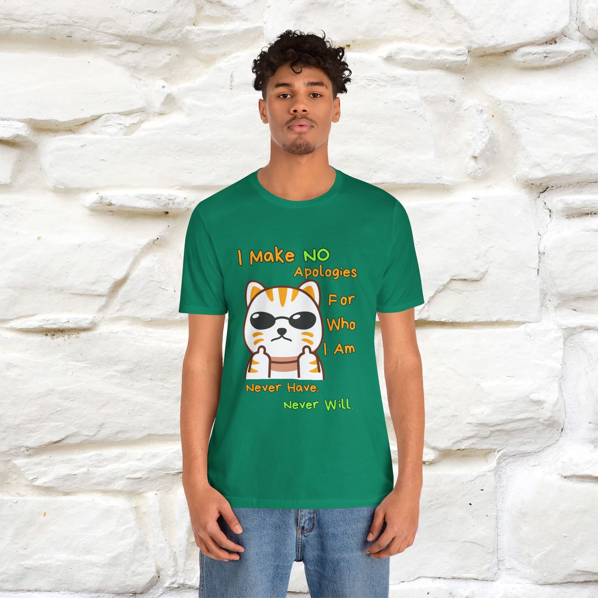 "I Make No Apologies... " |Cat T-Shirt | Nunu&Miao Studio - Nunu&Miao Studio