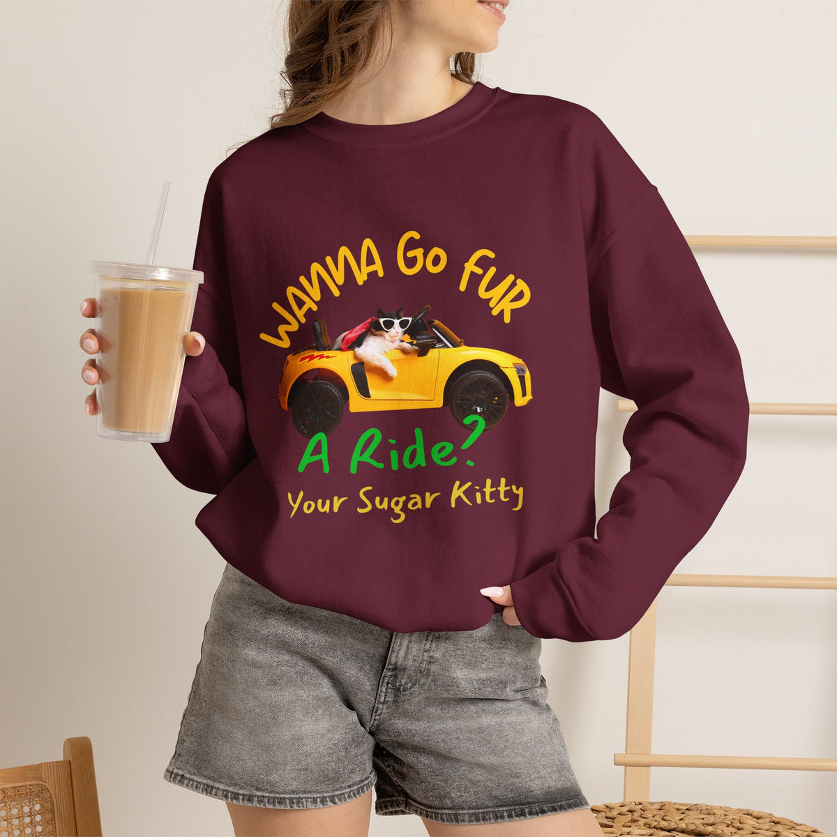 ''Sugar Kitty'' |Cat Sweatshirt | Nunu&Miao Studio
