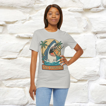 "Stay Positive" Funny T-shirt |Nunu&Miao Studio - Nunu&Miao Studio