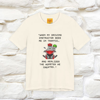 ““When my driving … ” | Funy Cat T-Shirt | Nunu&Miao Studio